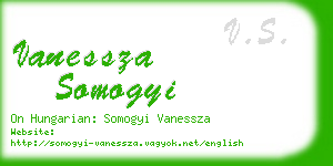 vanessza somogyi business card